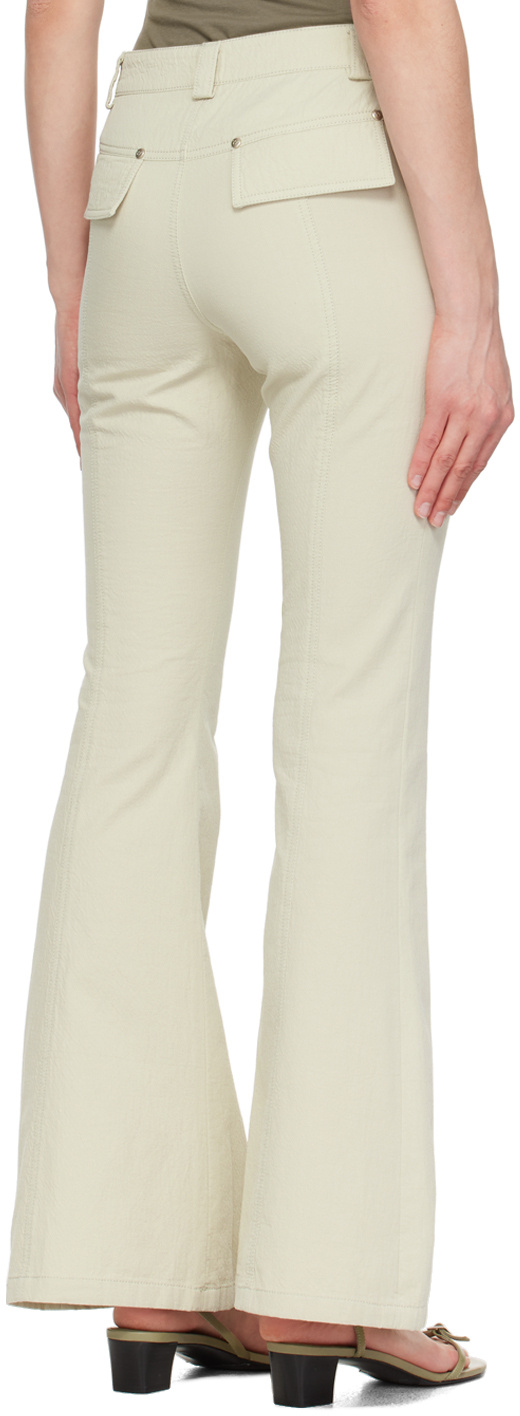 Open Yy Bootcut Trousers In Neutral