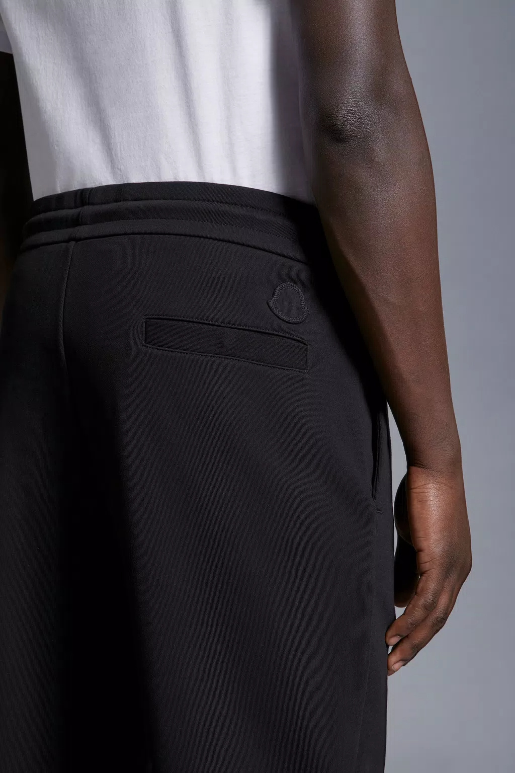Moncler Raised Seam-detail Track Trousers In Black