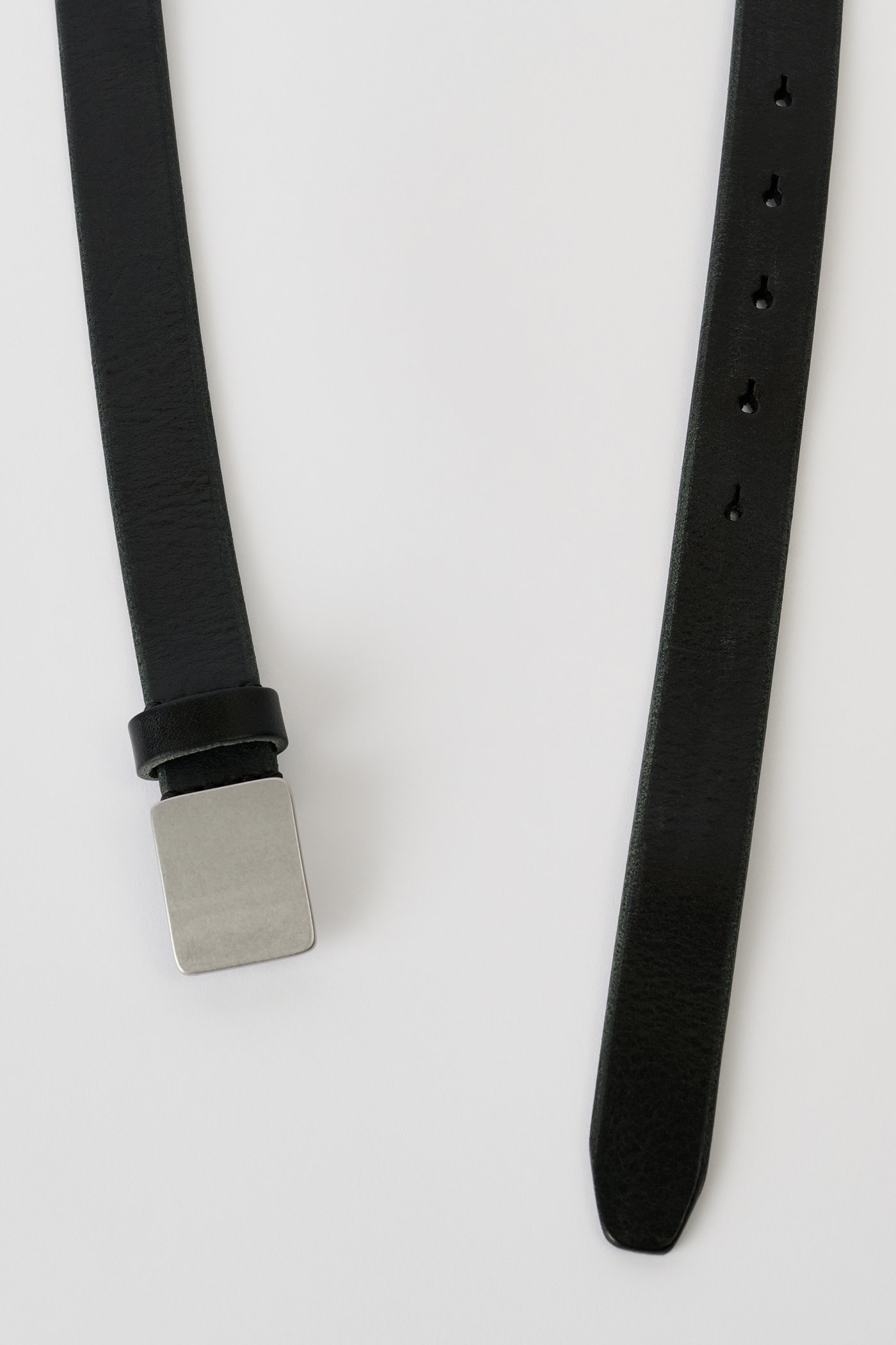 Our Legacy Square Buckle Belt In Black
