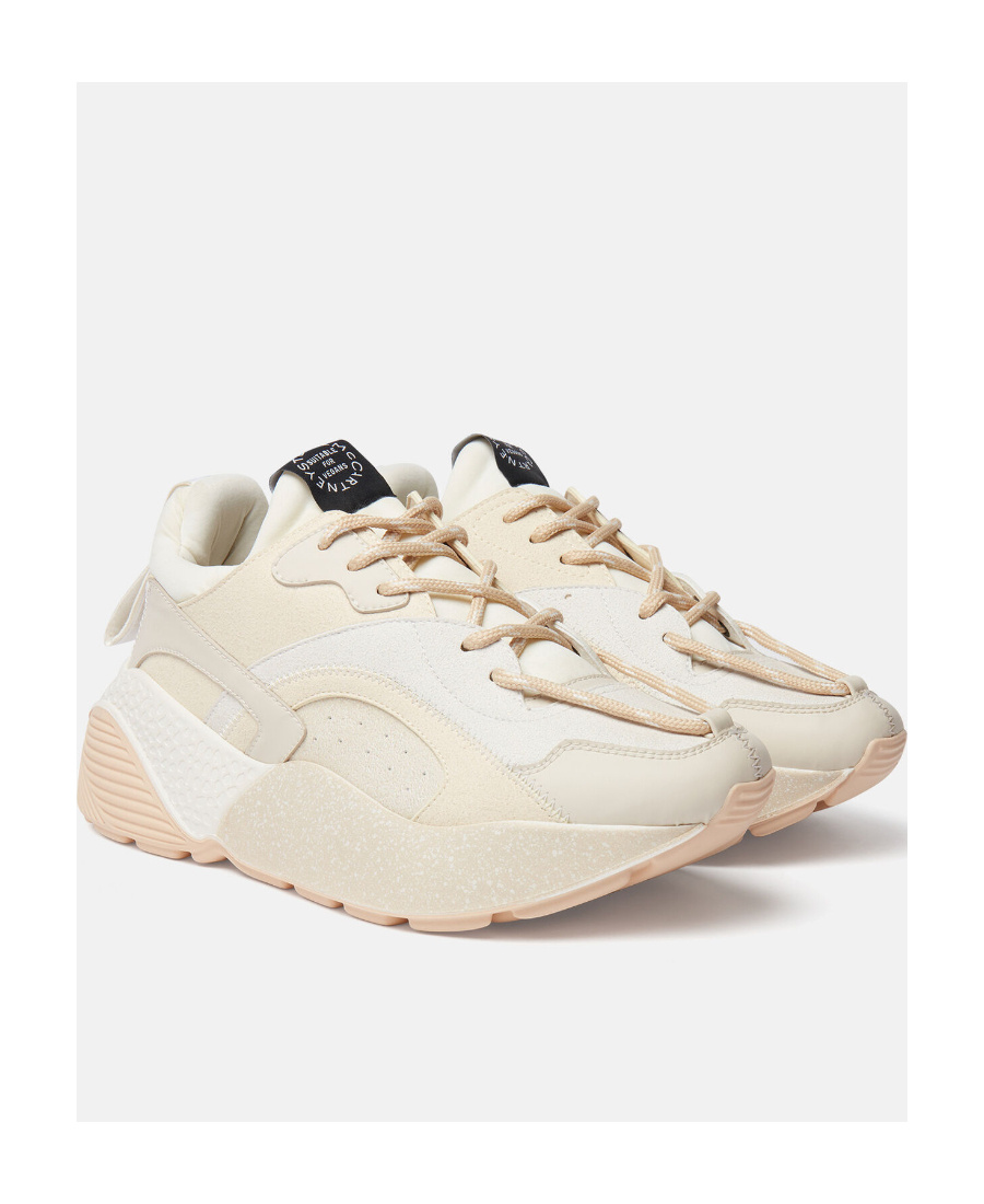 Shop Stella Mccartney Eclypse Low-top Sneakers In Nude