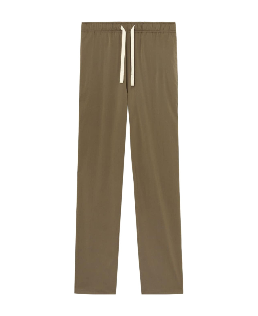 Palm Angels Straight-leg Drawstring Trousers In Green