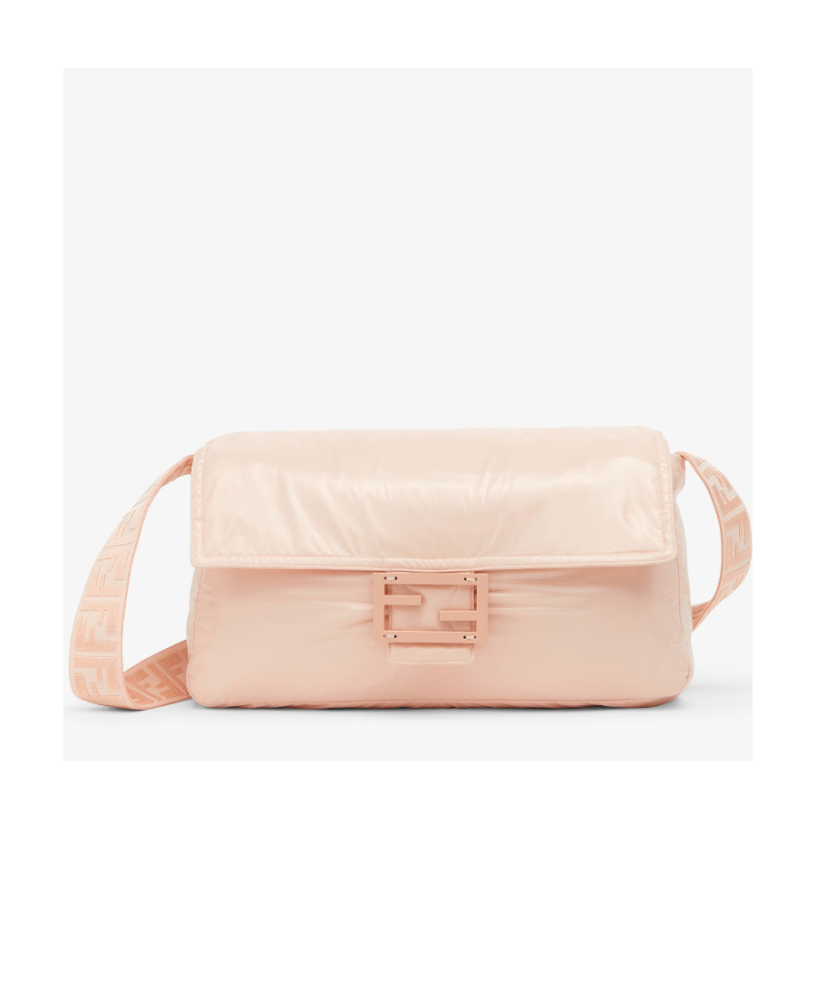 Fendi Puffer Down Jacket In Pink