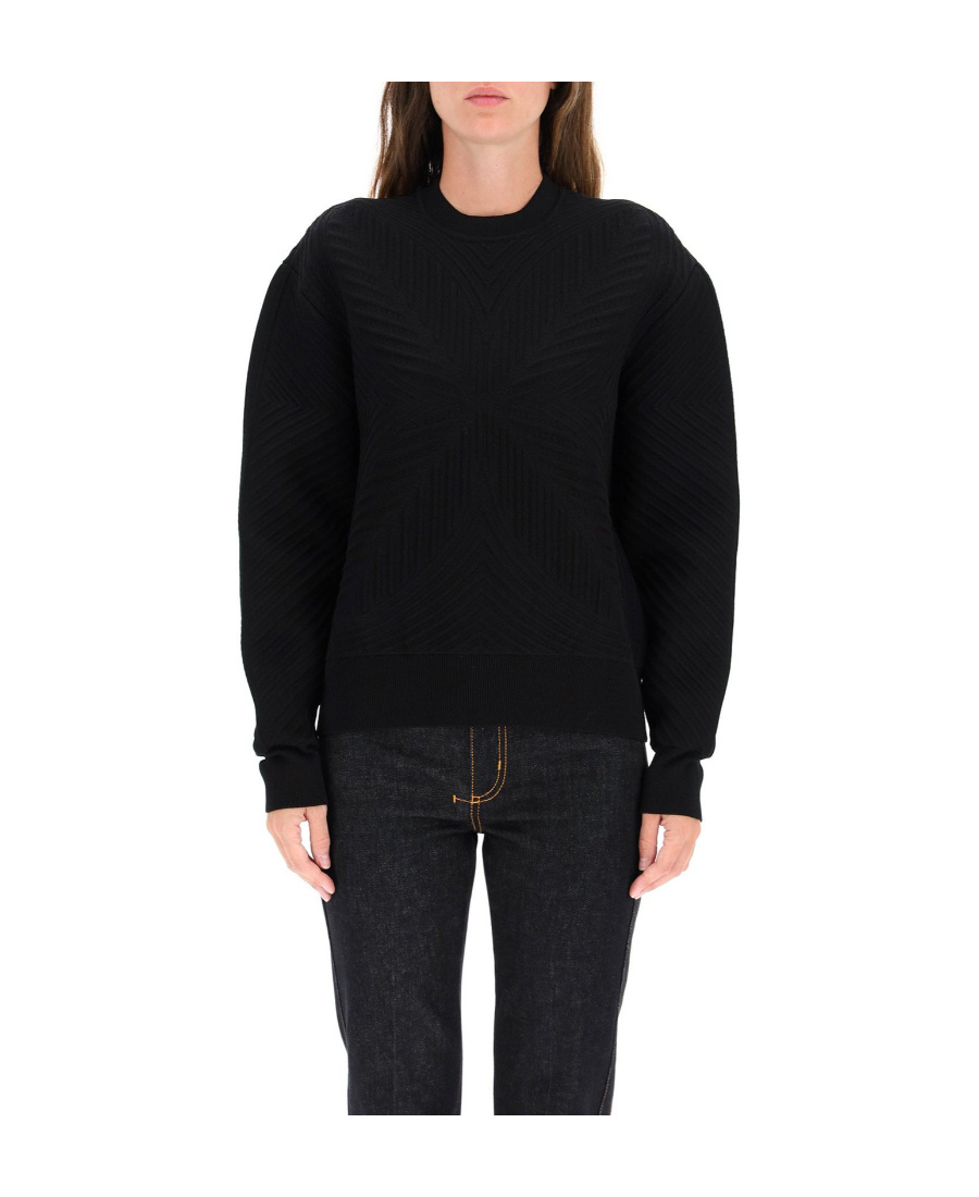 Alexander Mcqueen Women's Crew Neck Sweater In Black