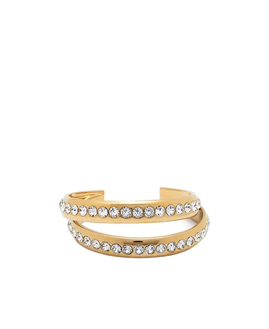 Amina Muaddi Decorated Bracelet In Yellow