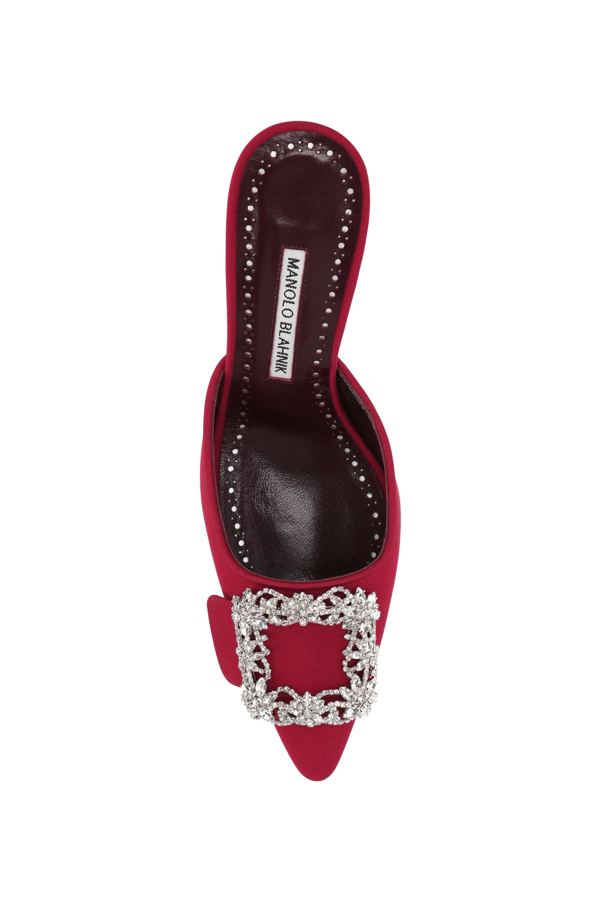 Manolo Blahnik Logo High Heels In Red
