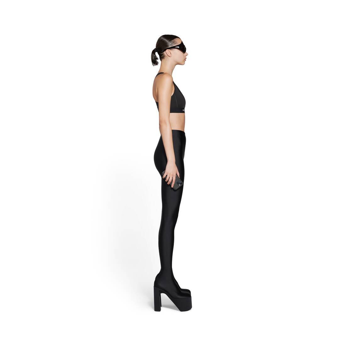Balenciaga Logo Sports Bra In Black