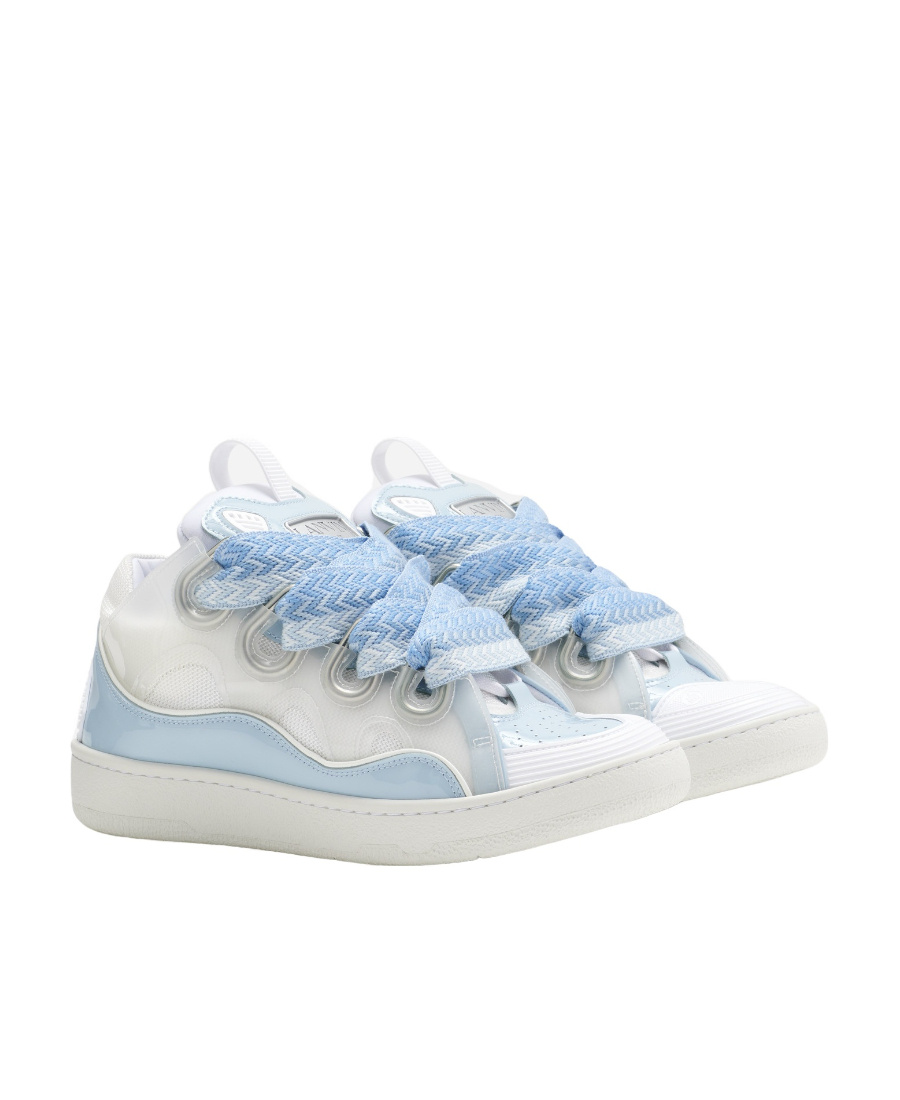 Lanvin Low Lace-up Sneakers In White