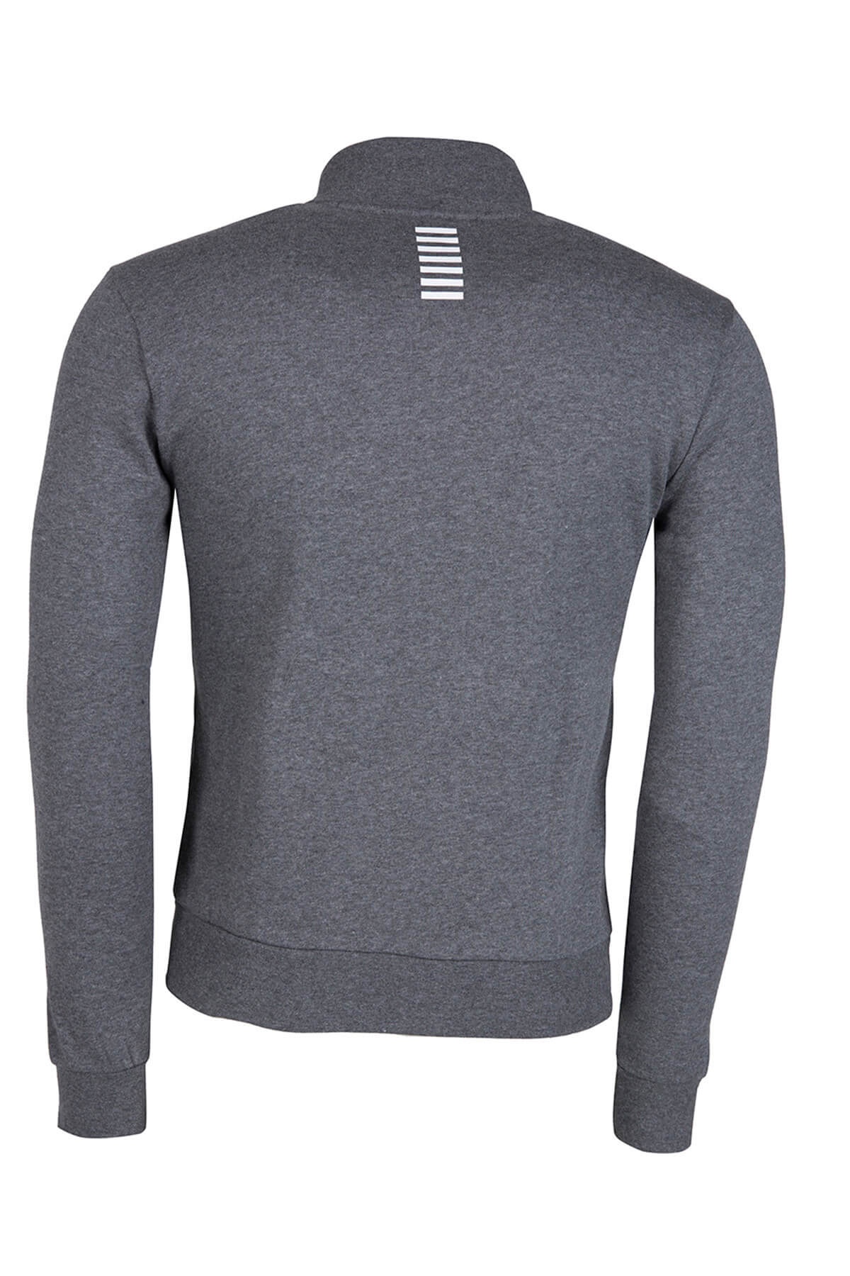 Ea7 Logo Printed Two-piece Sports Suit In Gray