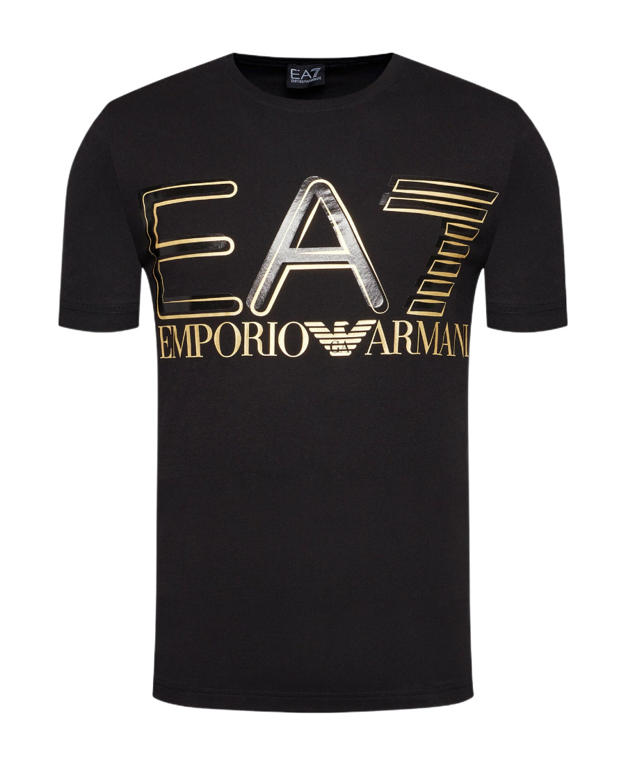 Emporio Armani Logo Logo T-shirt In Black
