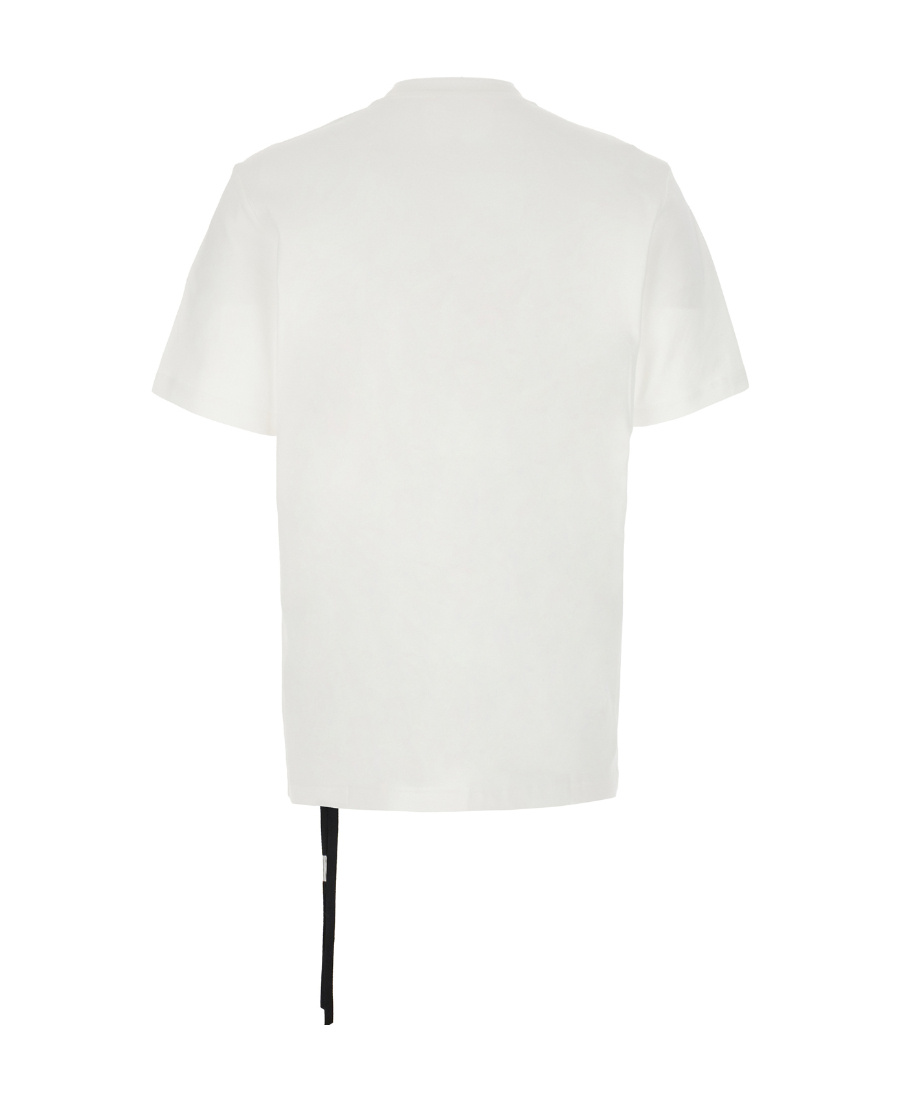 Ann Demeulemeester Graphic Print Oversize Cotton T-shirt In White