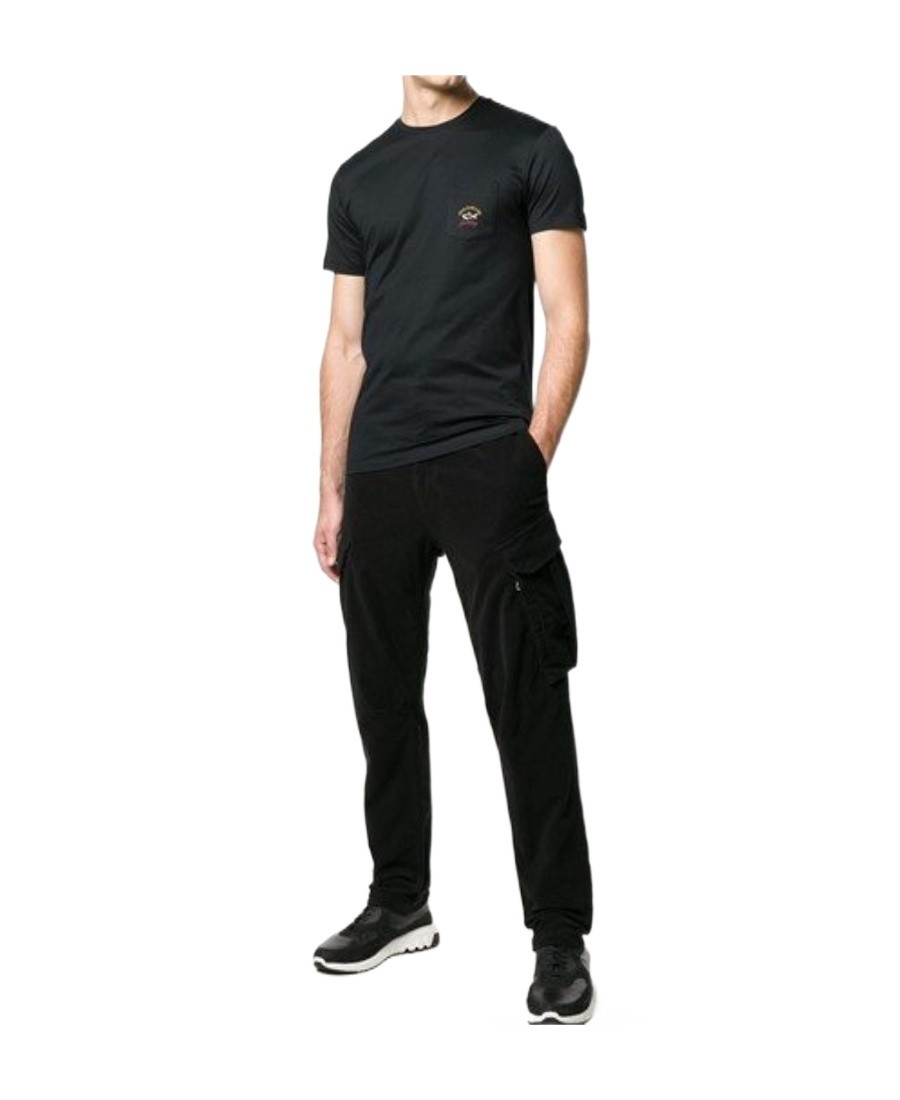 Shop Paul & Shark Round-necked T-shirt In Black