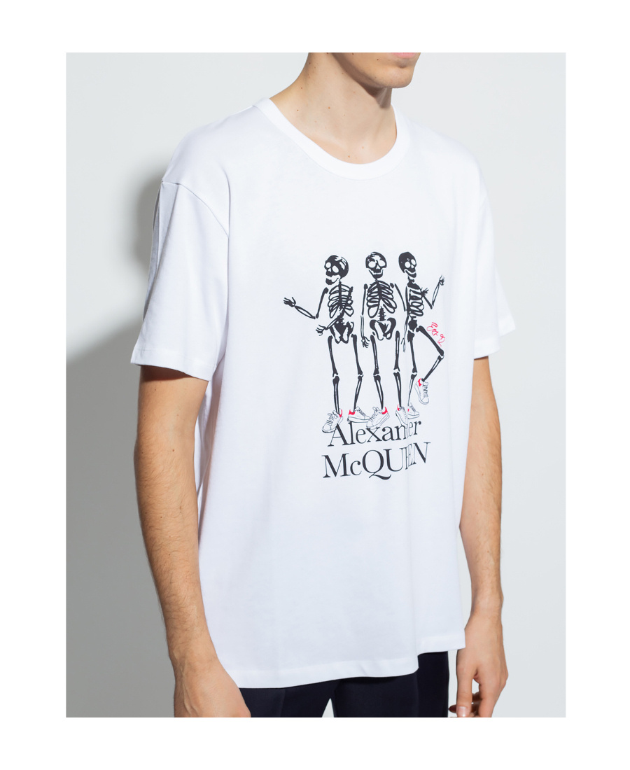 ALEXANDER MCQUEEN ALEXANDER MCQUEEN SKELETON PRINTED T-SHIRT
