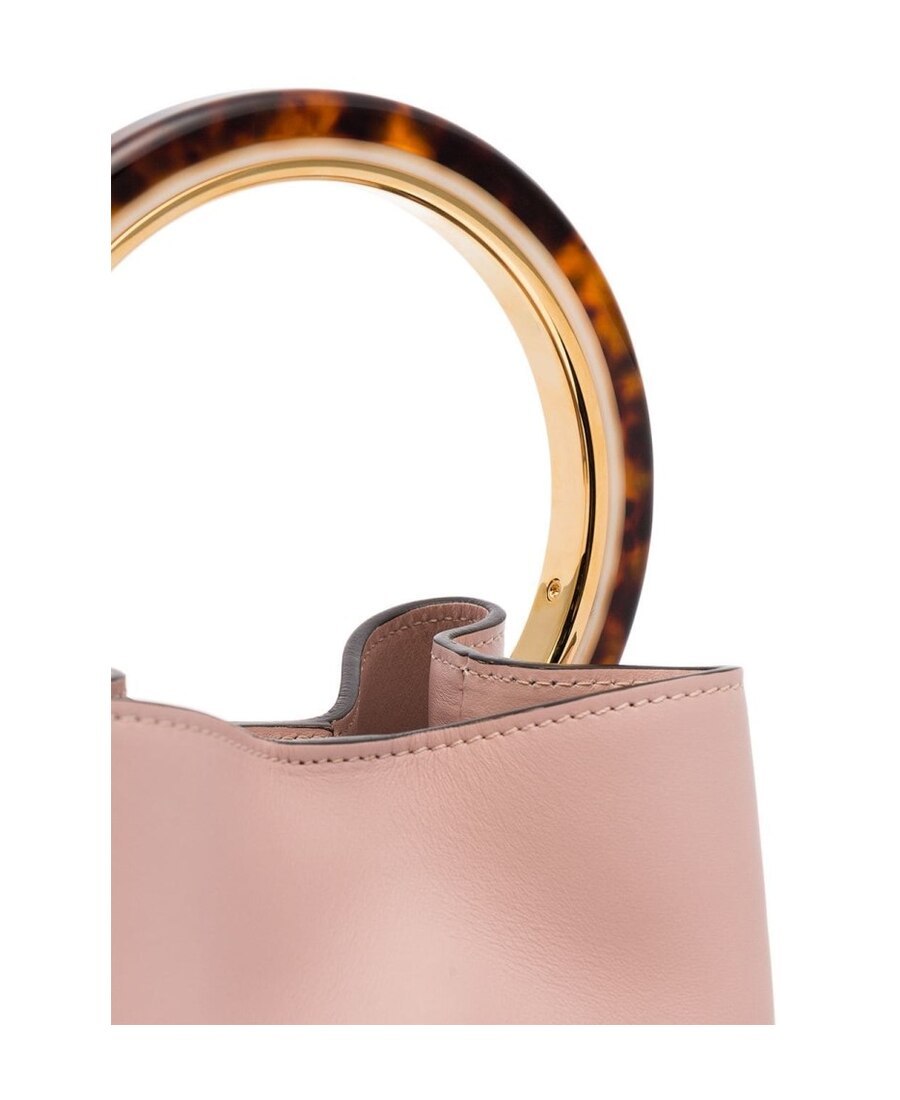 Marni Pannier Bucket Bag In Nude