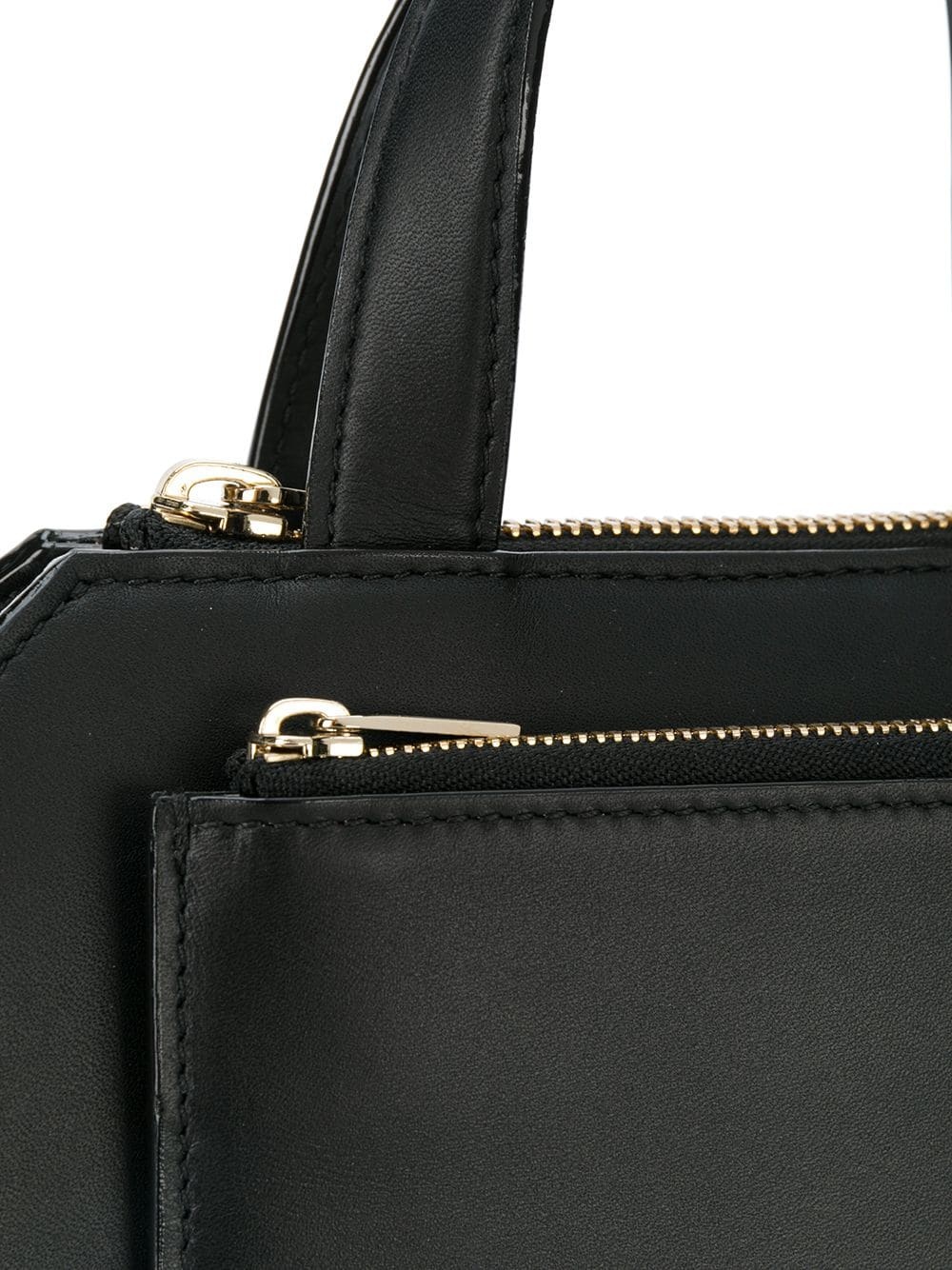 Valextra Passepartout Mini Handbag In Black