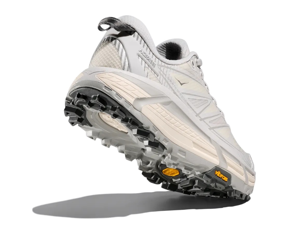 Hoka Mafate Speed 2 Rubber And Mesh Running Sneakers In Cosmic Ash/alabaster