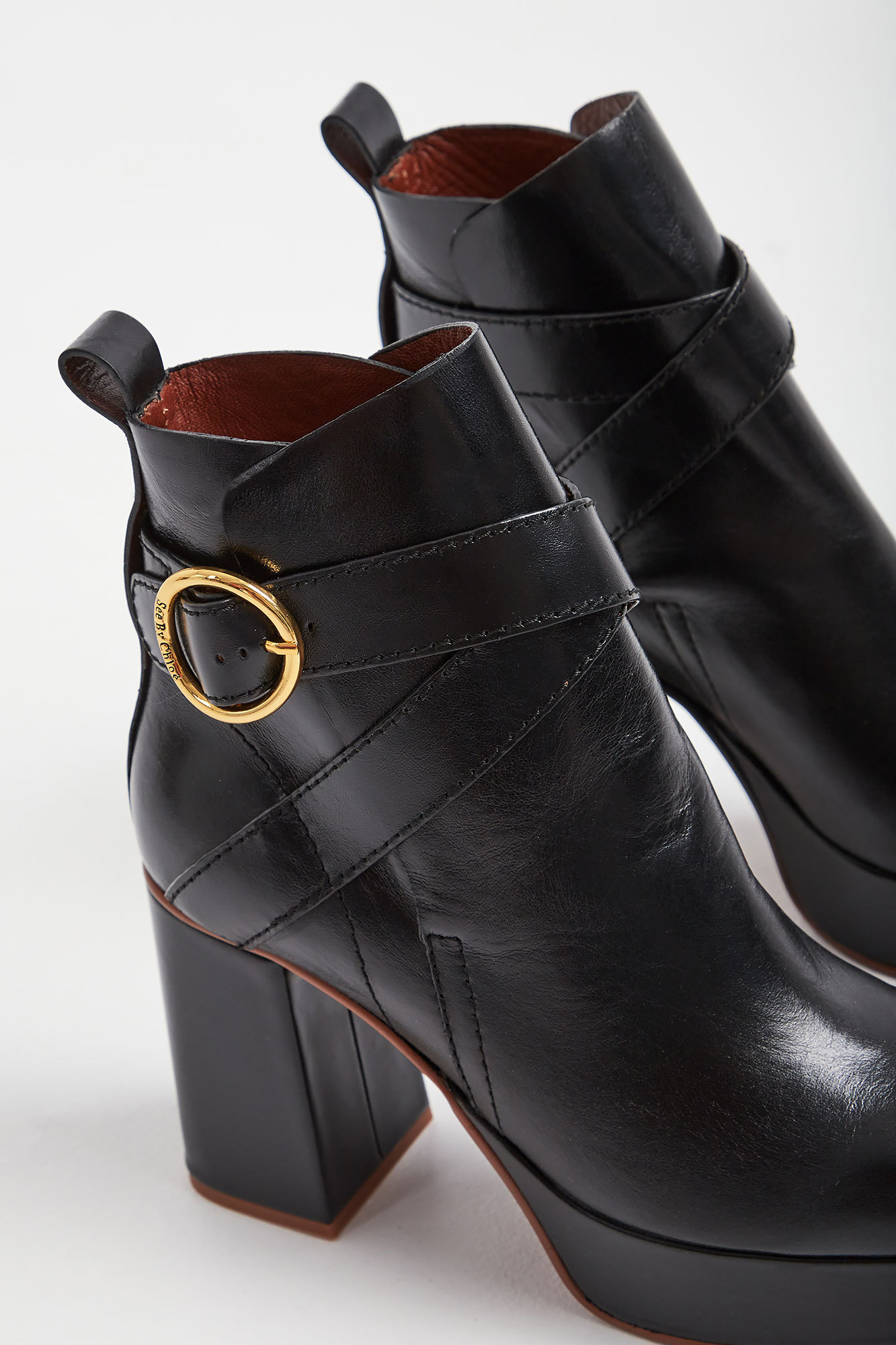 See By Chloé Logo Boots In Black