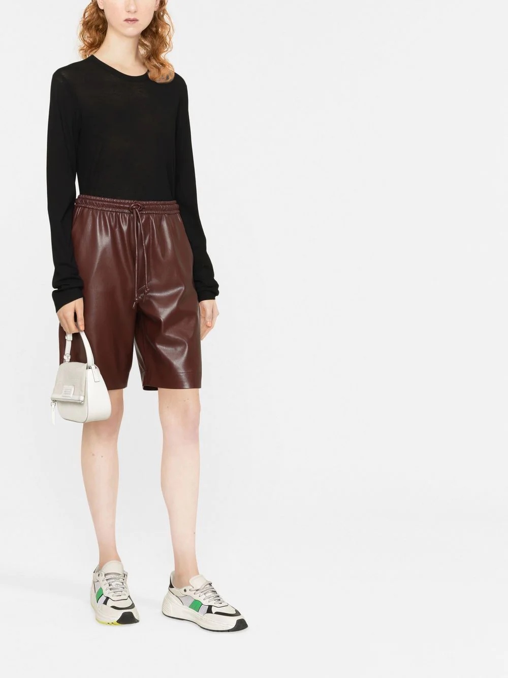 Jil Sander Round-neck Long-sleeve Knitted Top In Black