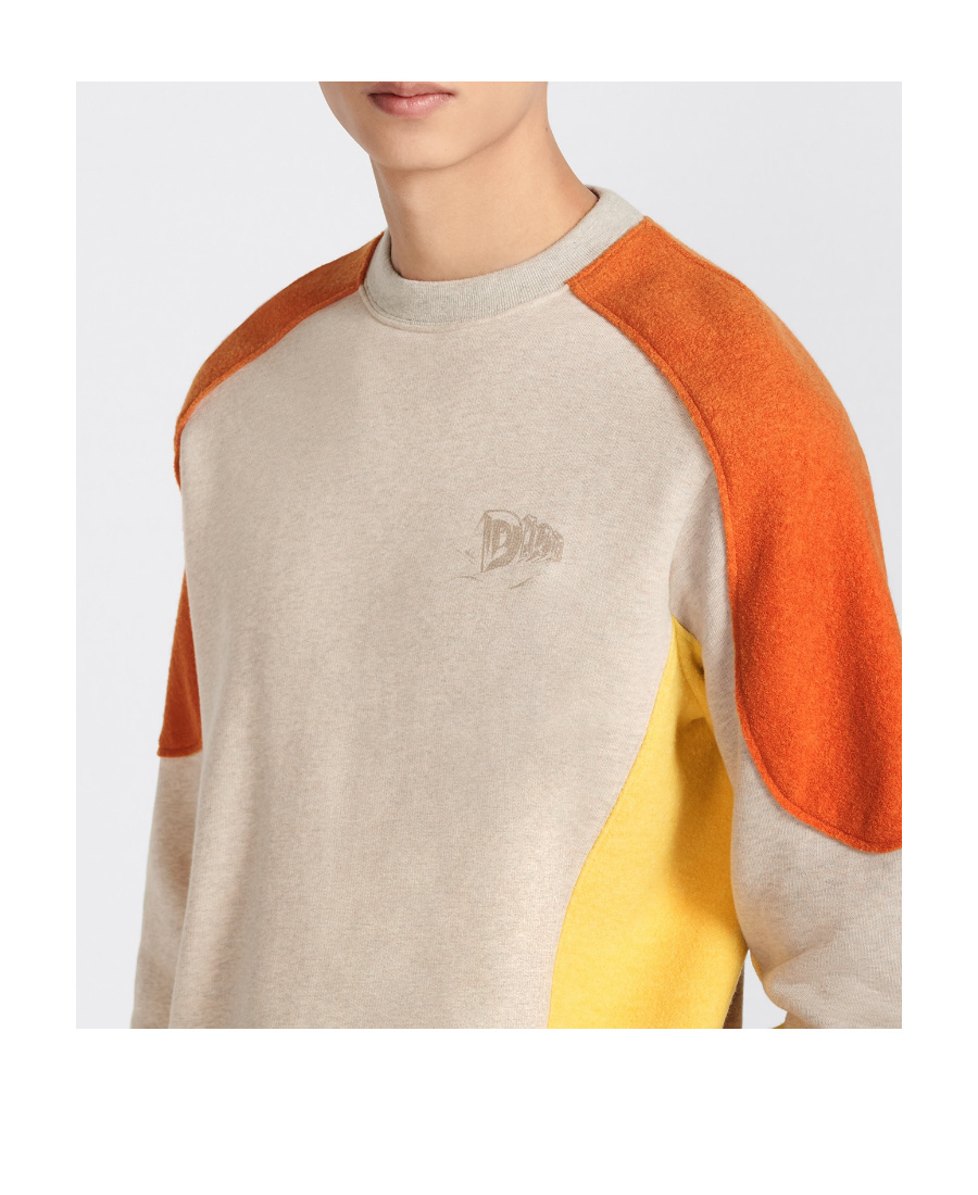 Dior Men's Cotton And Cashmere Sweatshirt In Nude