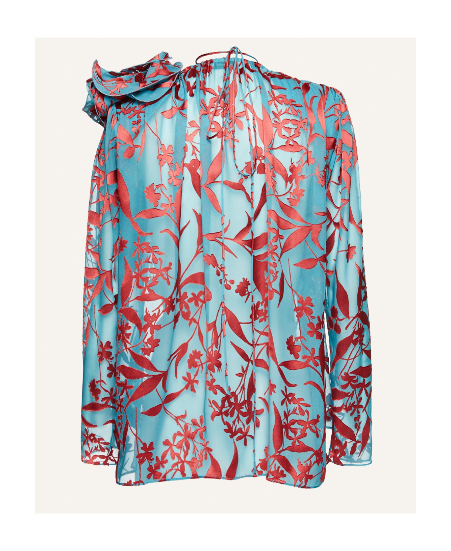 MAGDA BUTRYM CREPE FLOWER SHIRT 