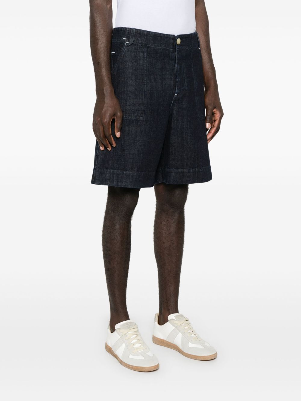 Jacquemus Short En Jean In Black