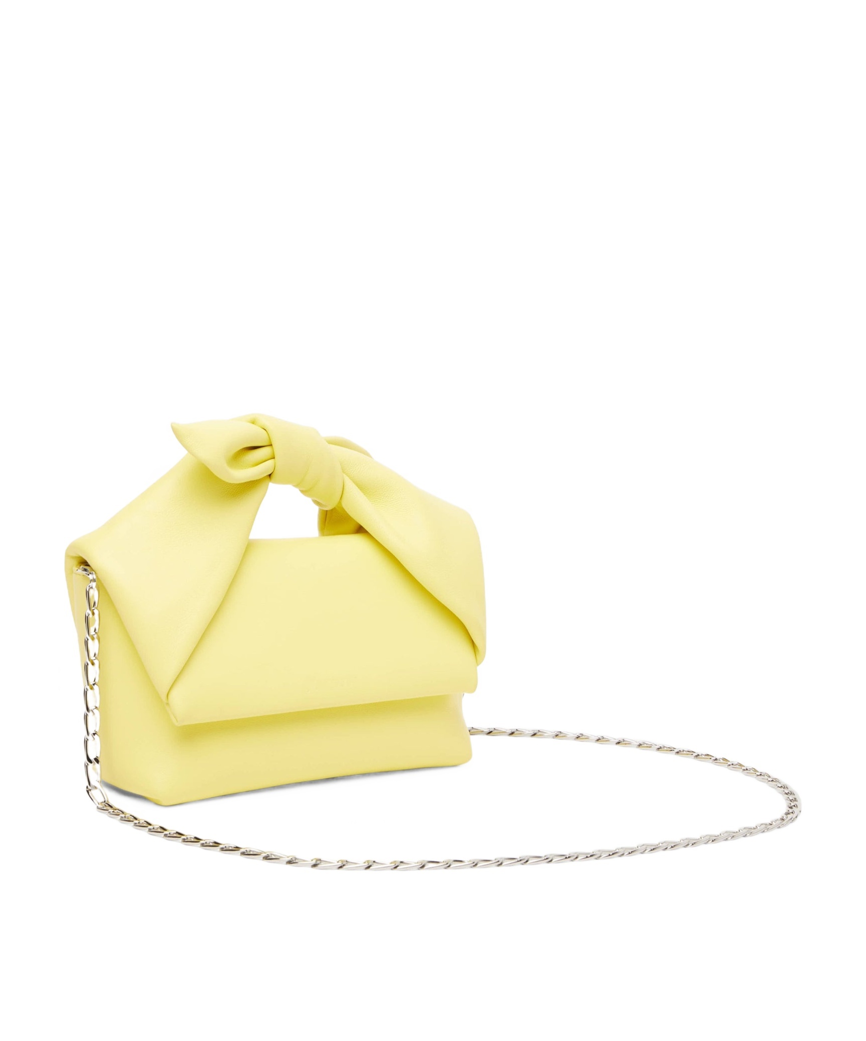 Jw Anderson Medium Bow Twister Tote Bag In Yellow