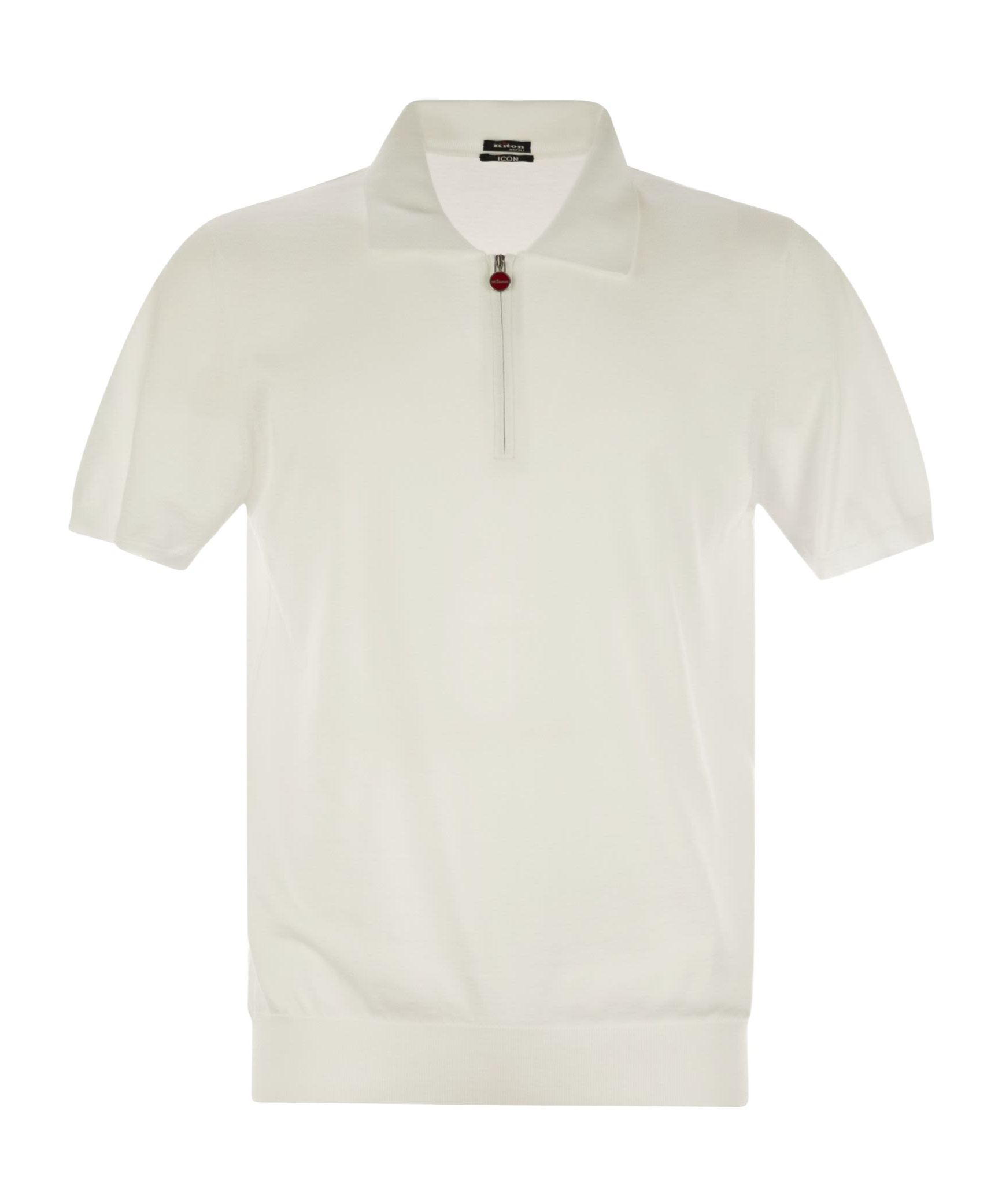 KITON SHORT-SLEEVED POLO SHIRT