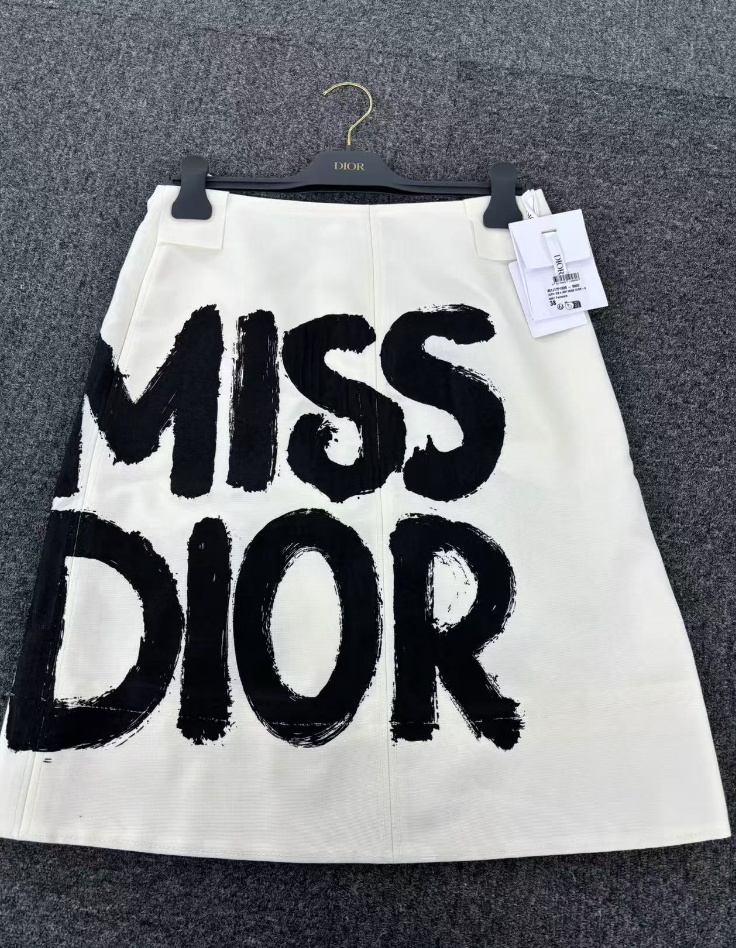 Dior A-line Skirt In Black