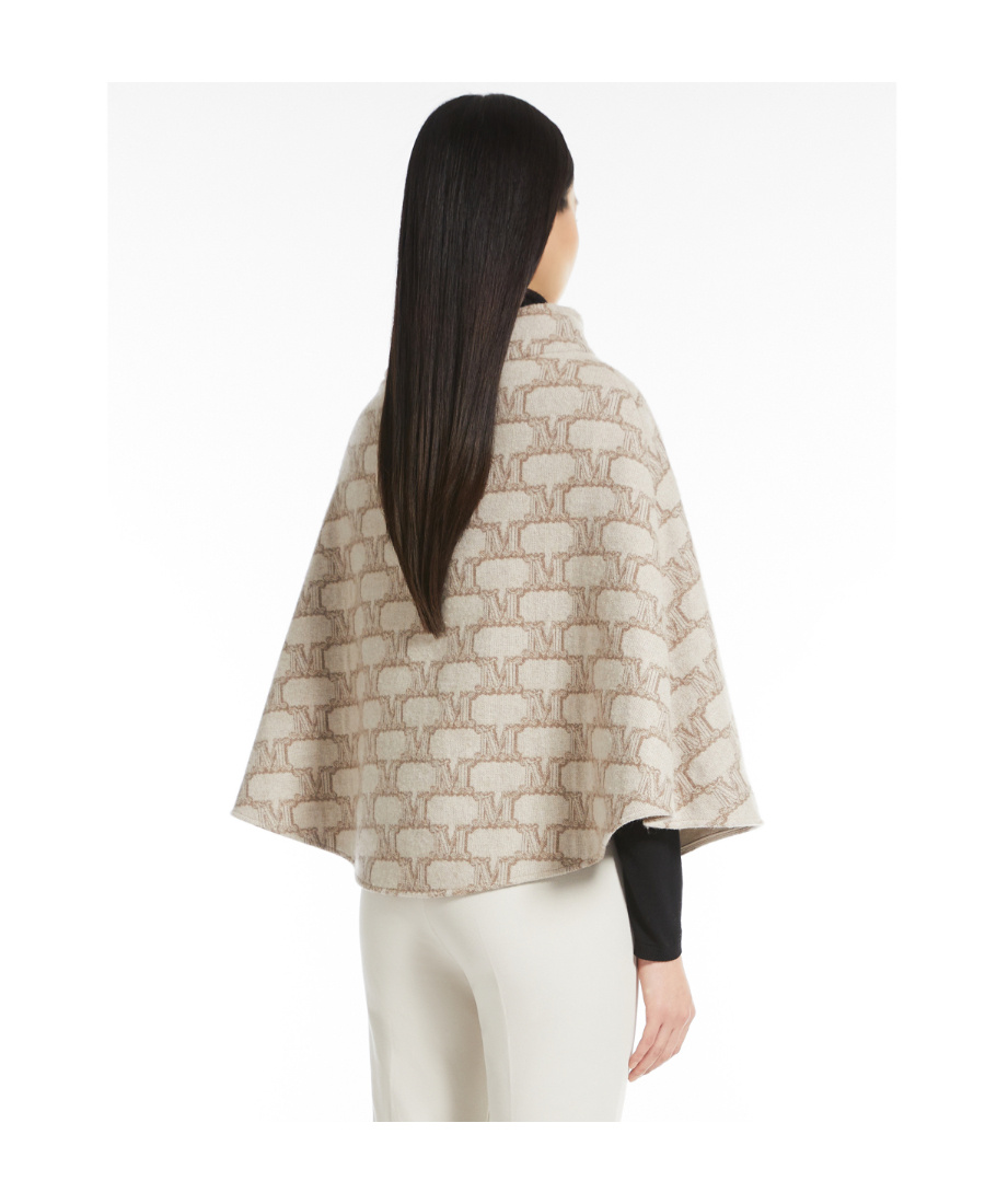 Max Mara Wool And Cashmere Cloak In Nude