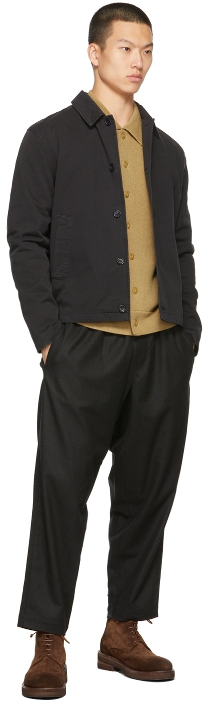 Shop Ymc You Must Create Logo Drawstring Casual Pants In Black