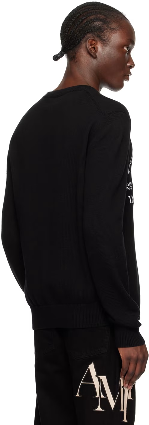 Amiri Arts District Cotton Sweatshirt In Black