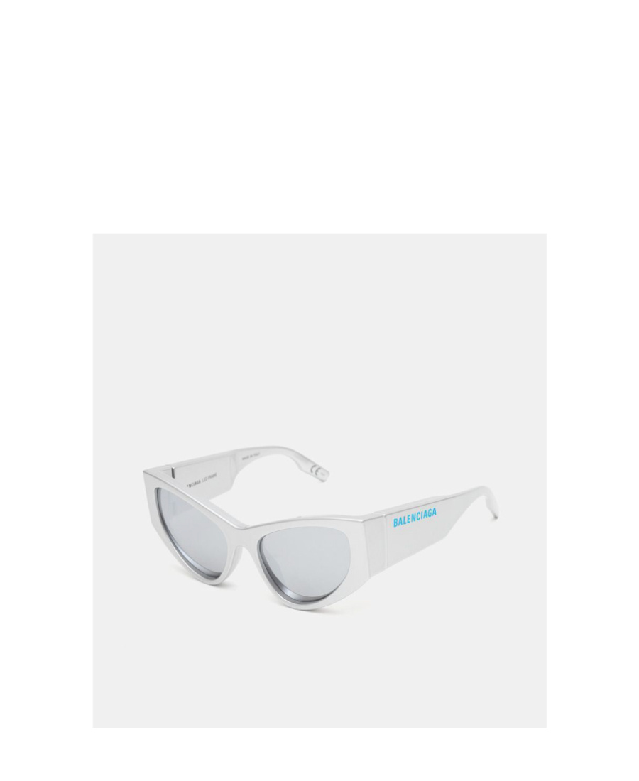 Balenciaga Logo-print D-frame Sunglasses In White
