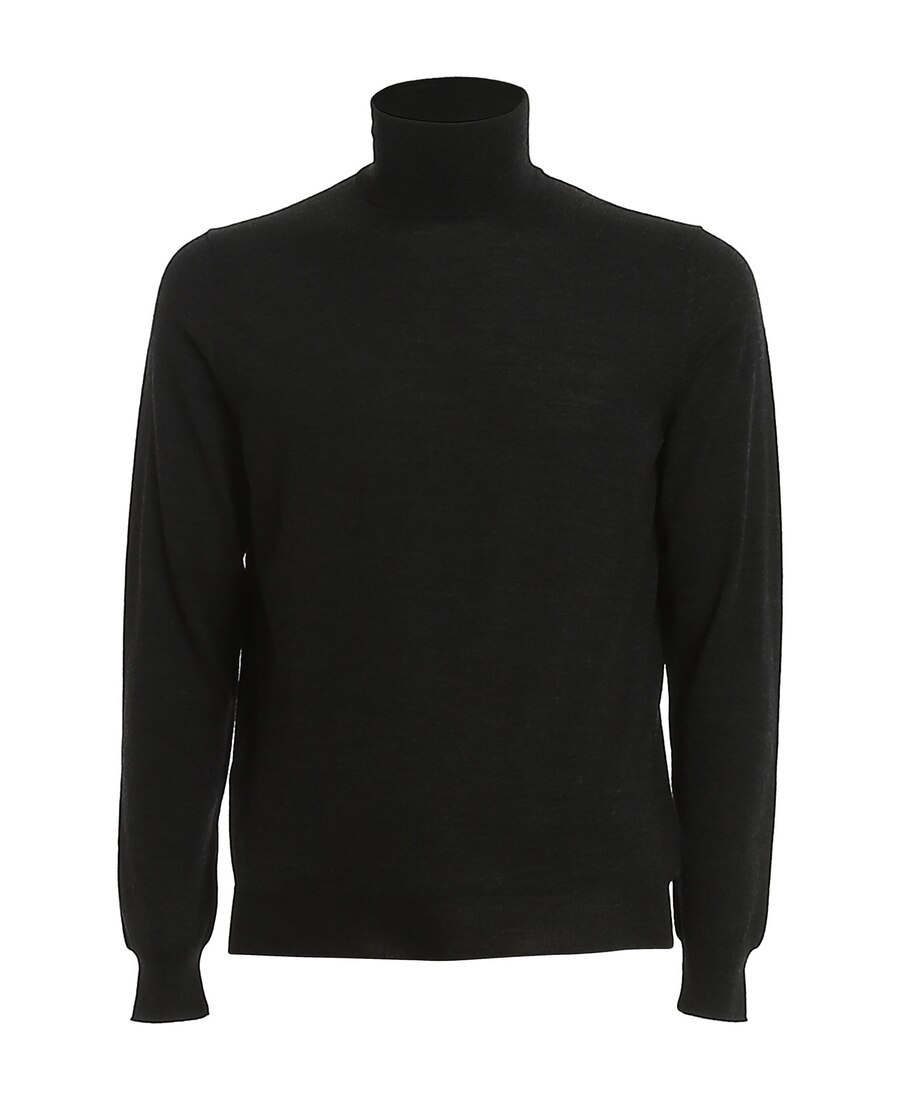 Drumohr Merino Wool Turtleneck In Black