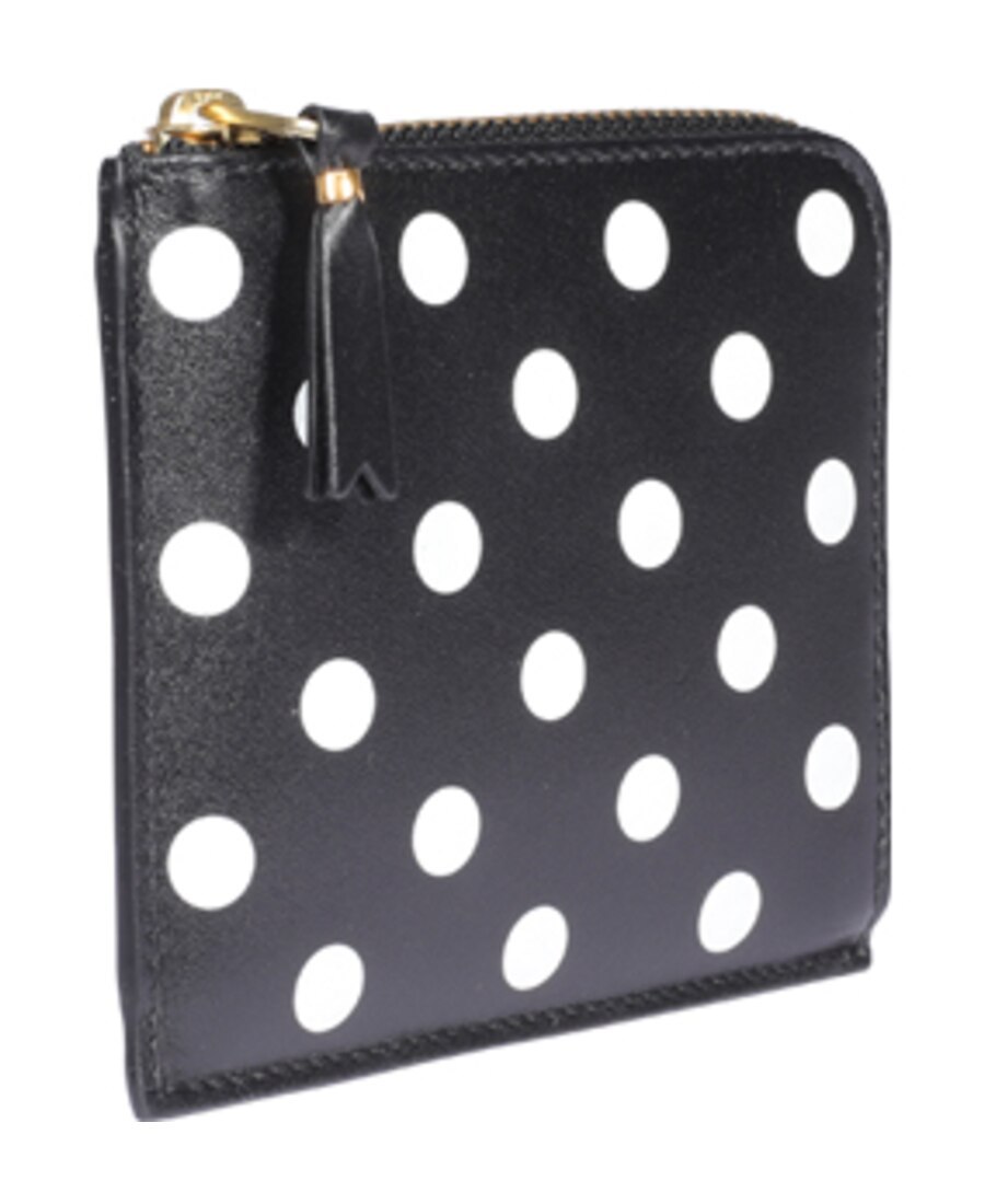 Shop Comme Des Garçons Polka Dot Wallet In Black