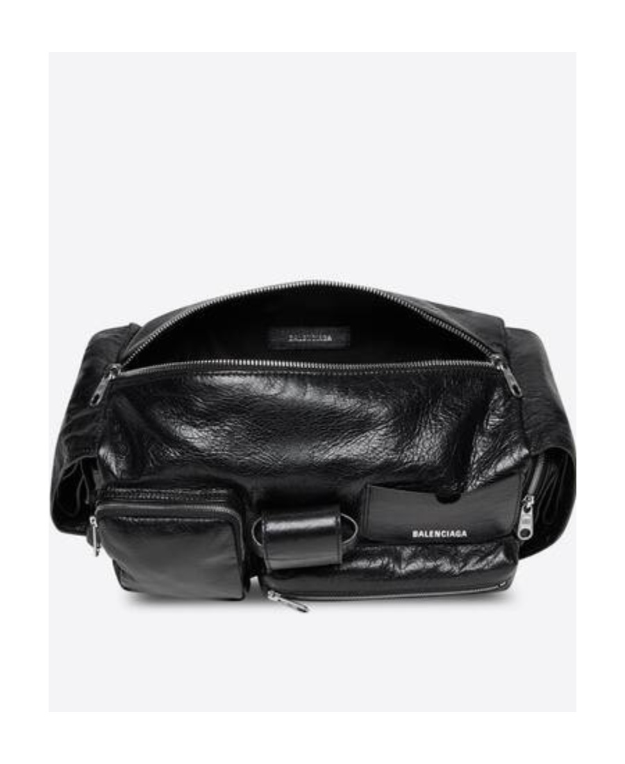 Balenciaga Small Superbusy Sling Shoulder Bag In Black