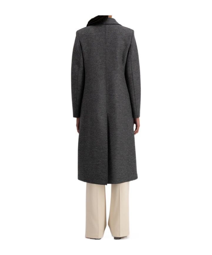 Harris Wharf London Long-sleeved Coat In Black