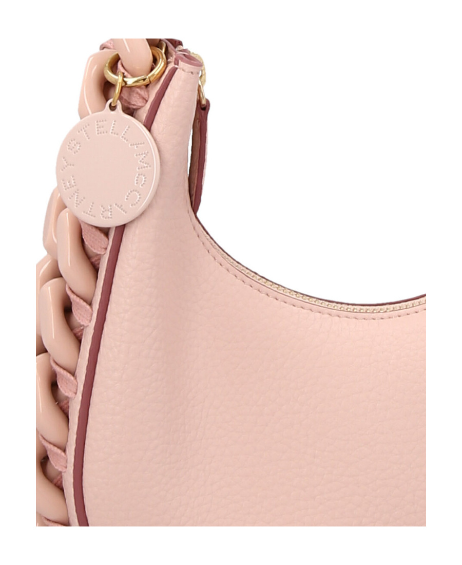 Stella Mccartney Maxi Chain Frayme Hobo Bag In Nude