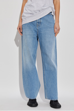 Vetements Jeans With Belt Loops In Blue
