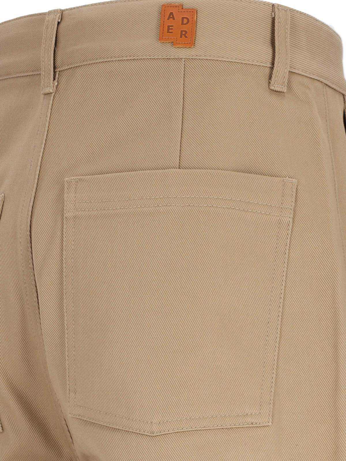 Ader Error Logo Casual Pants In Nude