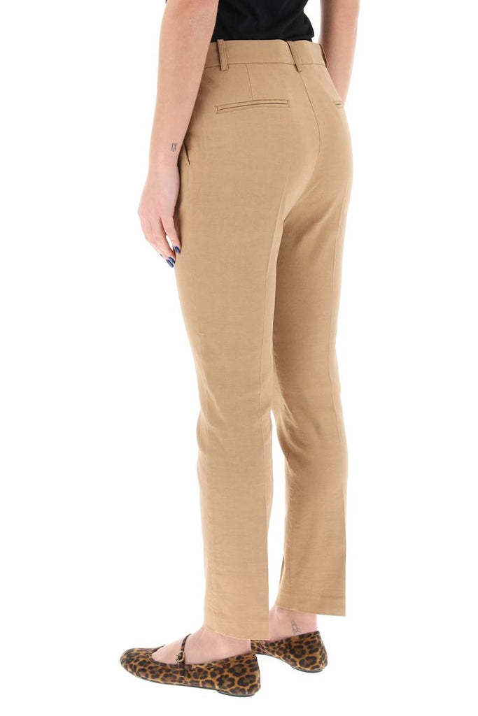 PINKO MID-WAIST SLIM-FIT TROUSERS 