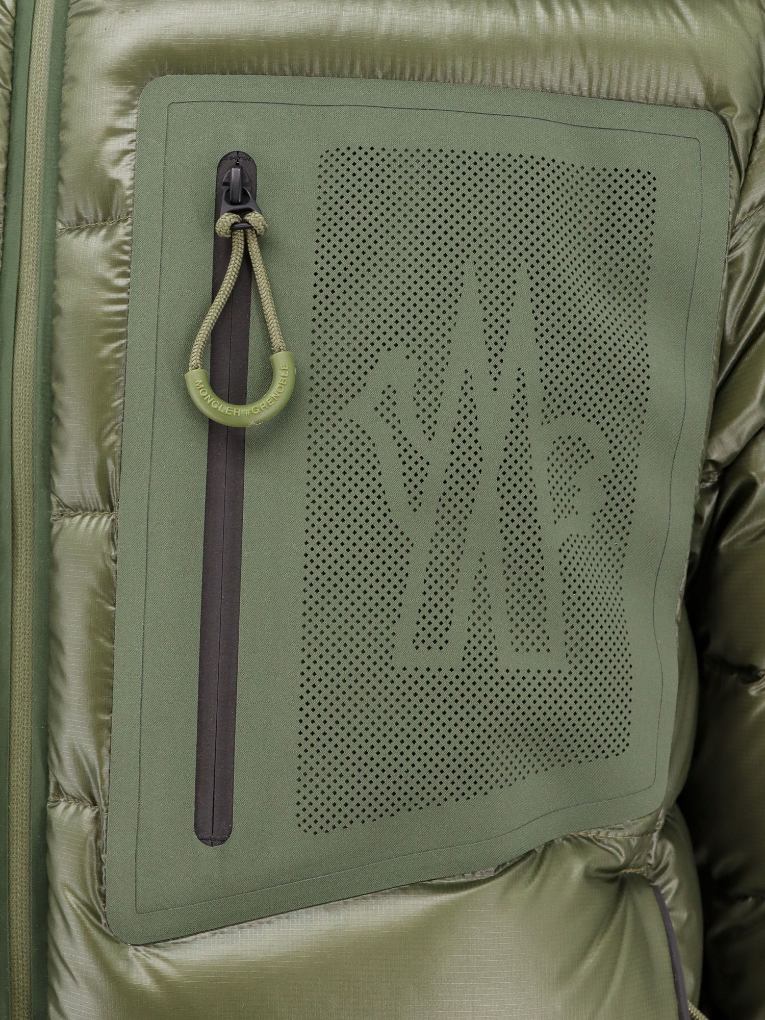 Moncler Olive Green Nylon Fraser Down Jacket In Green