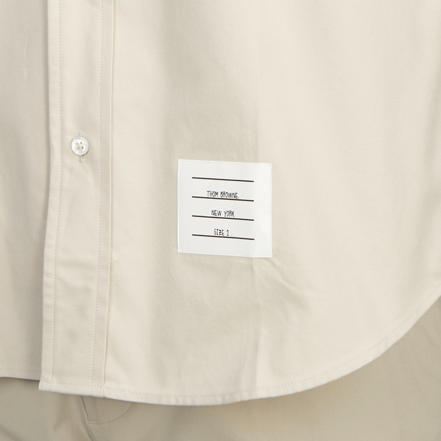 Thom Browne Rwb Stripe Slim-fit Shirt In White