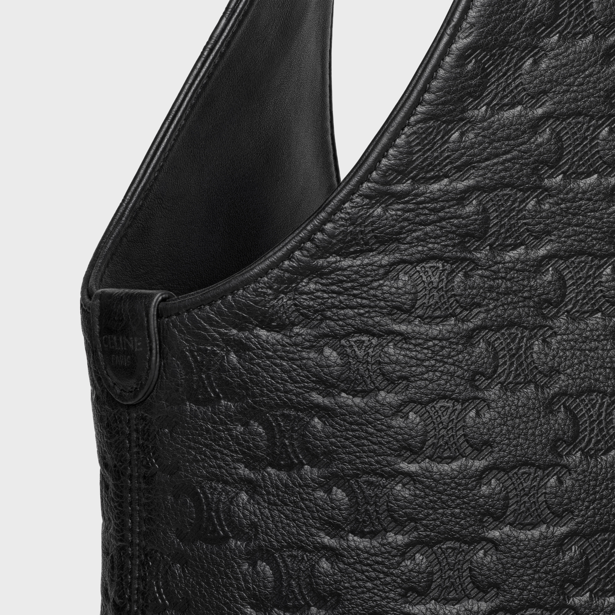 Celine Logo Handbag In Black
