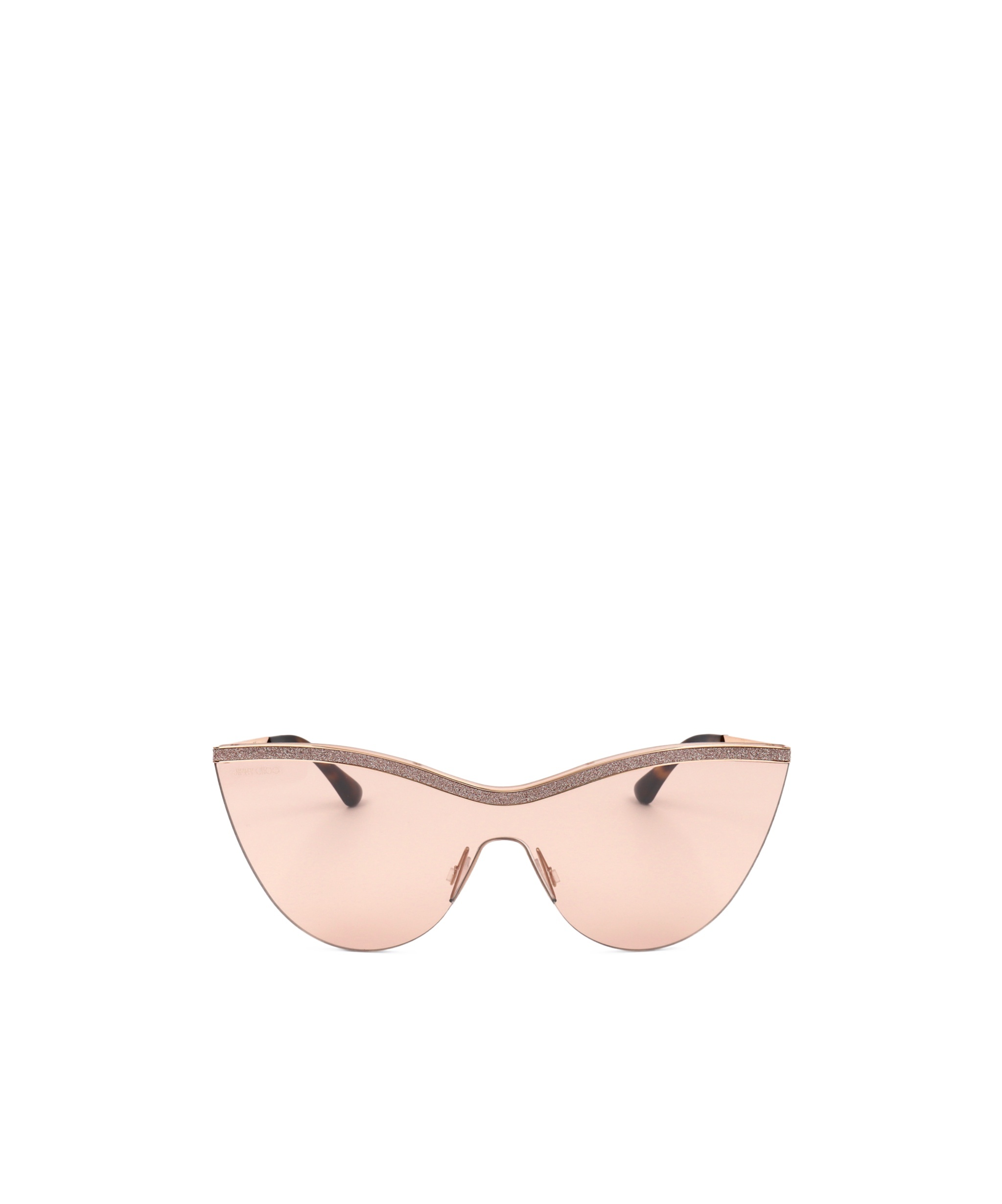 Jimmy Choo Logo Sunglasses In Nude