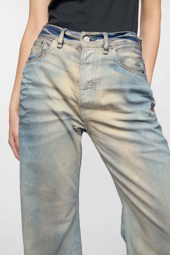 Acne Studios Loose Fit Jeans 2021f In Gray