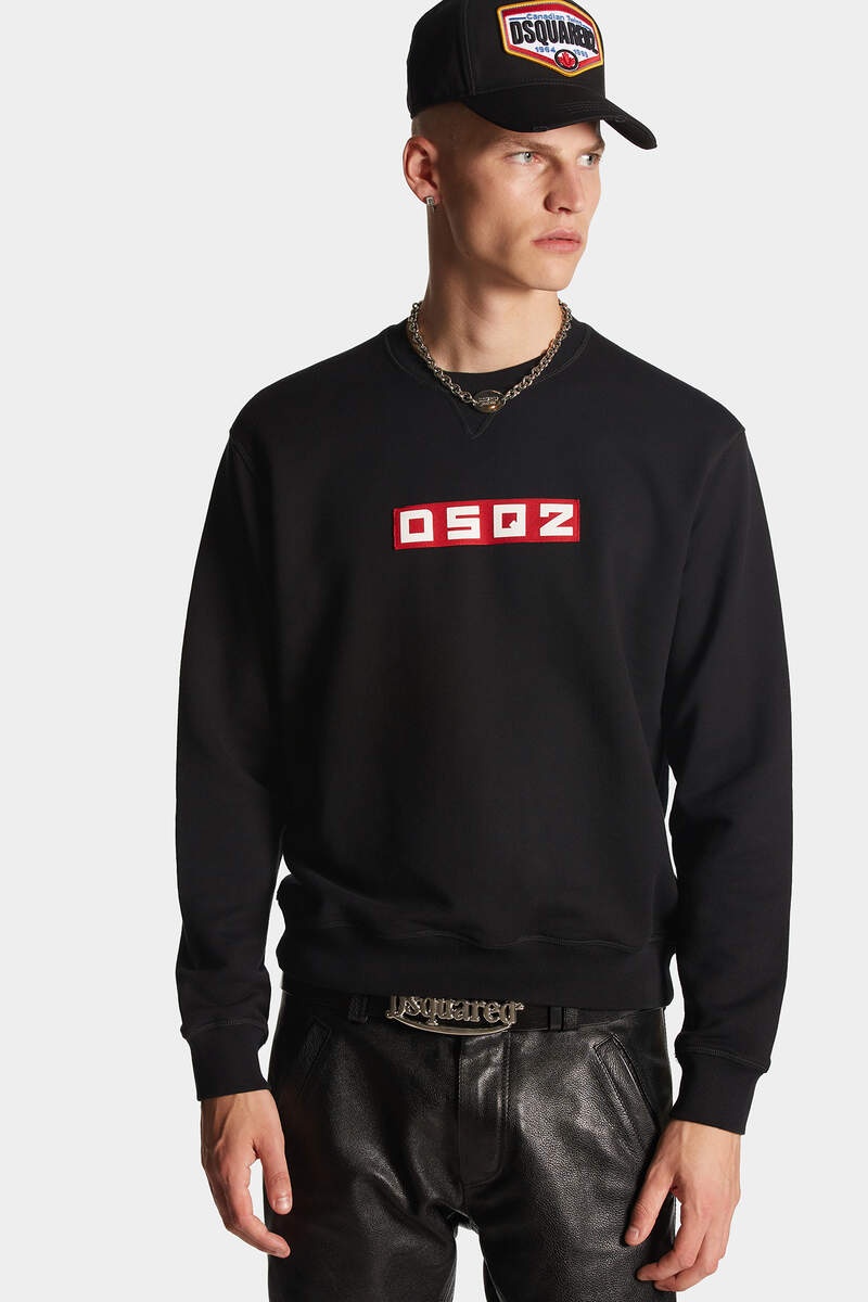 Dsquared2 Cool Fit Black Sweatshirt In Black
