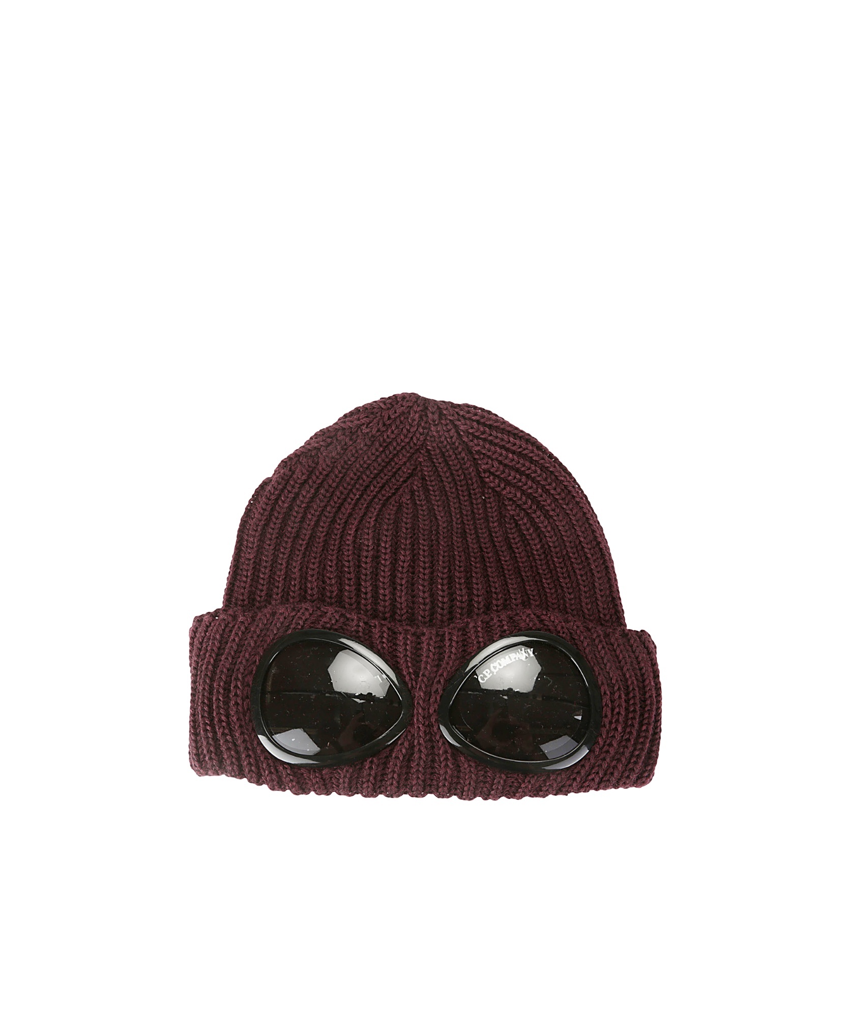 C.p. Company Ribbed Beanie Hat In Black
