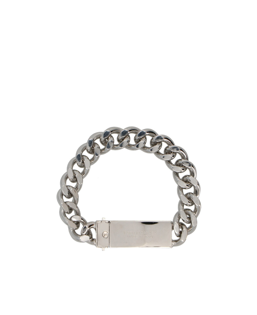Dsquared2 Logo Plaque Chain Bracelet In Yellow