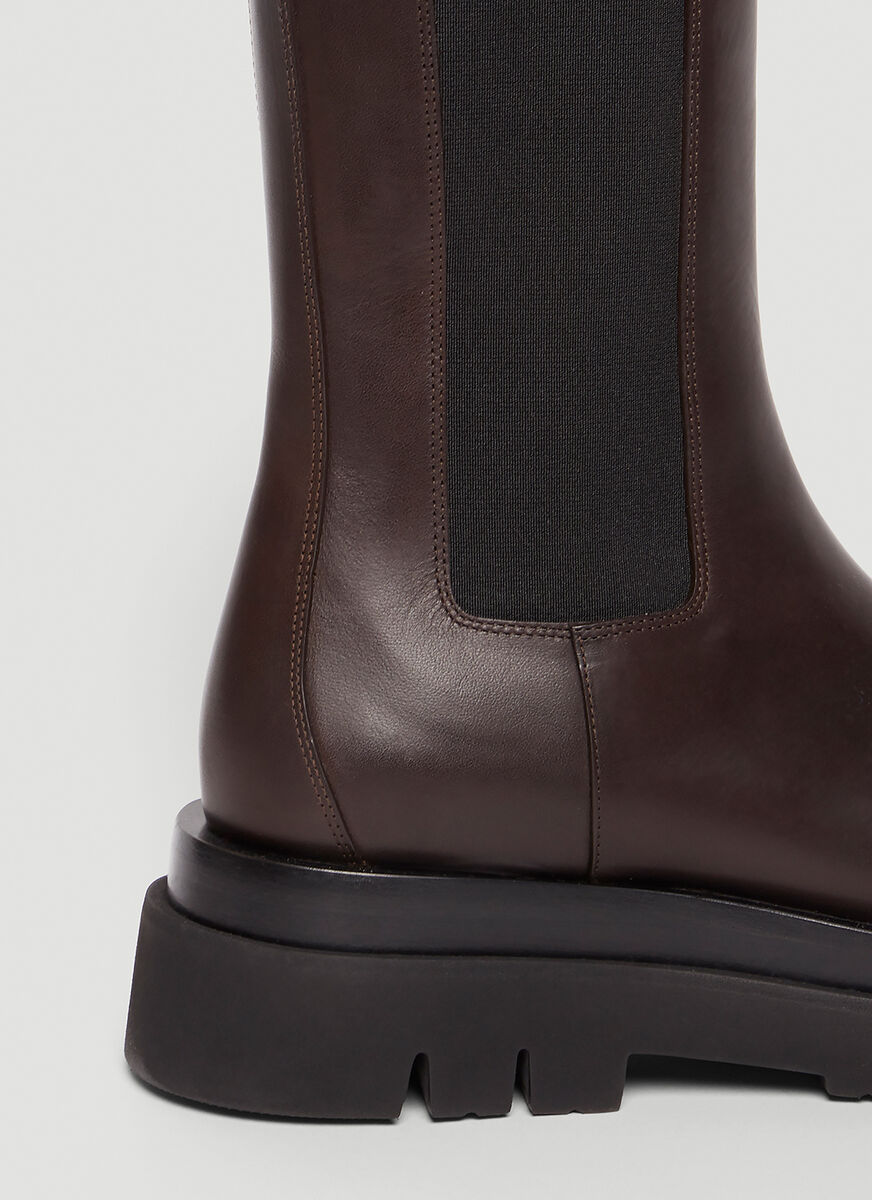 Bottega Veneta Bv Lug Boots In Brown