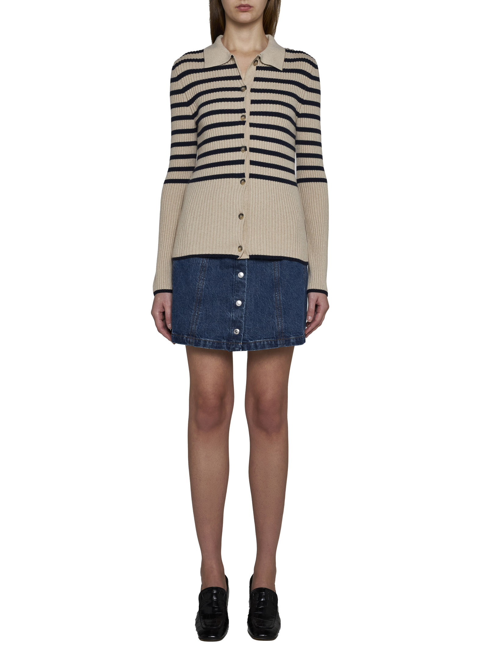 Apc A.p.c. T-shirt With Logo In Blue