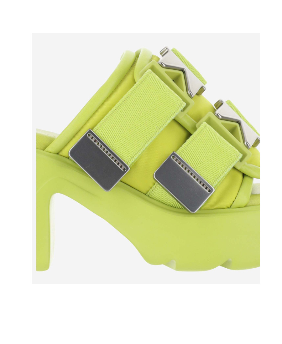 Bottega Veneta Flash Platform Sandals In Green